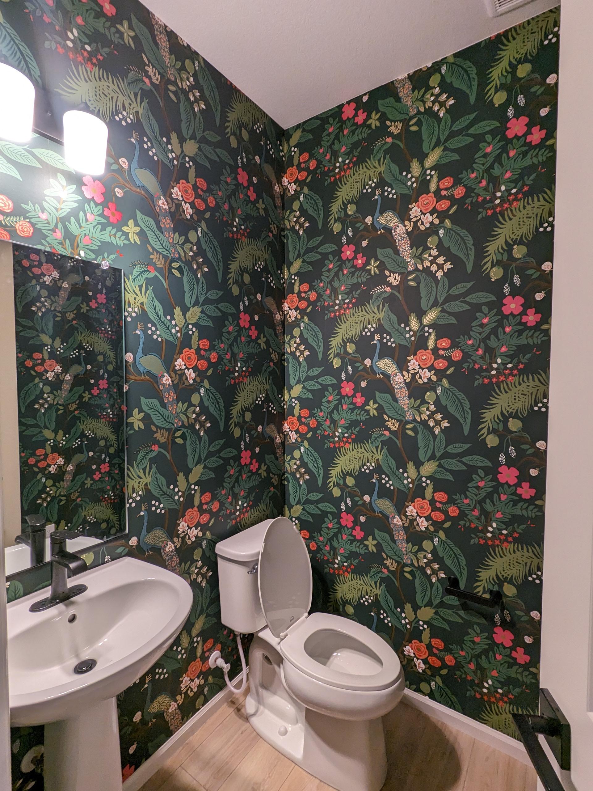 Residential wallpaper installation in Milwaukee